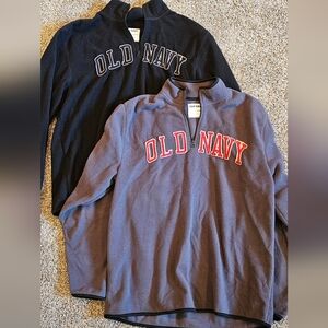 VINTAGE Old Navy Fleece Quarter-Zip Pullovers